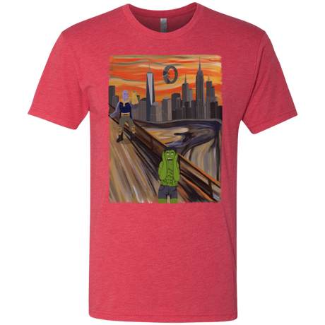 T-Shirts Vintage Red / S Angry Scream Men's Triblend T-Shirt