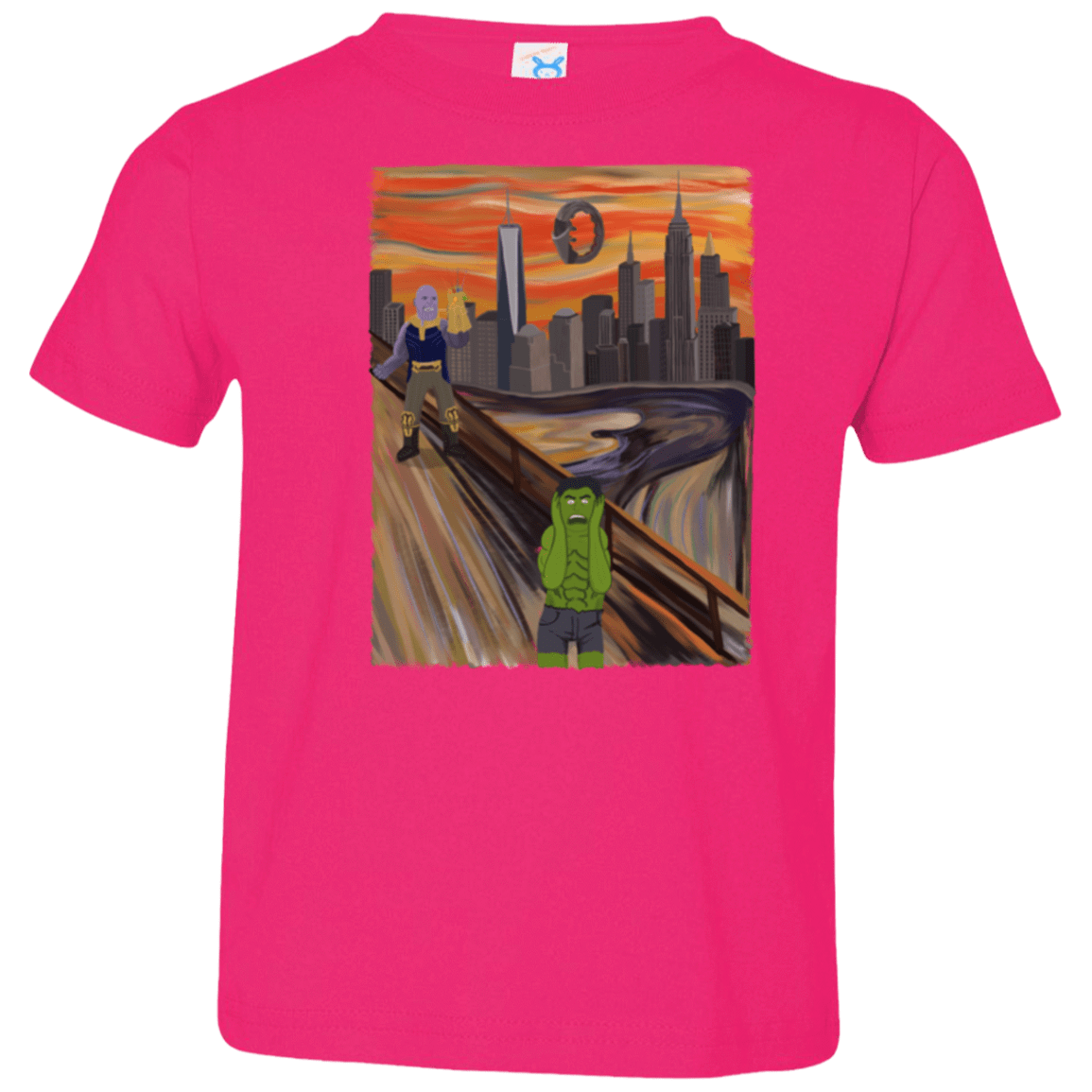 T-Shirts Hot Pink / 2T Angry Scream Toddler Premium T-Shirt