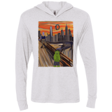 T-Shirts Heather White / X-Small Angry Scream Triblend Long Sleeve Hoodie Tee