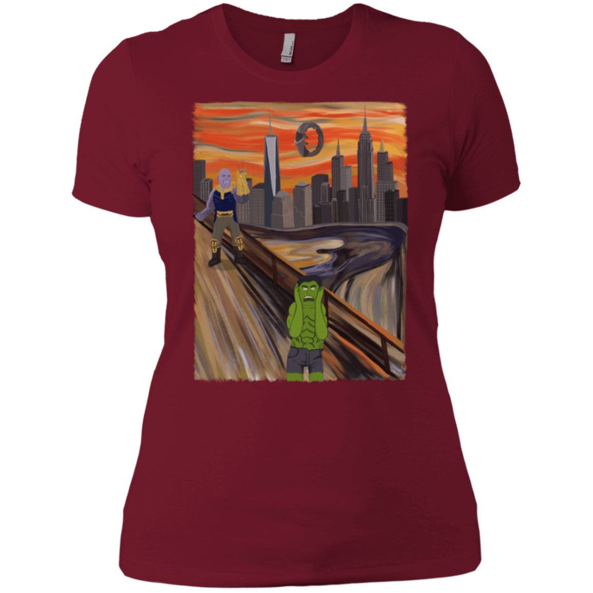 T-Shirts Scarlet / X-Small Angry Scream Women's Premium T-Shirt