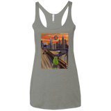 T-Shirts Venetian Grey / X-Small Angry Scream Women's Triblend Racerback Tank