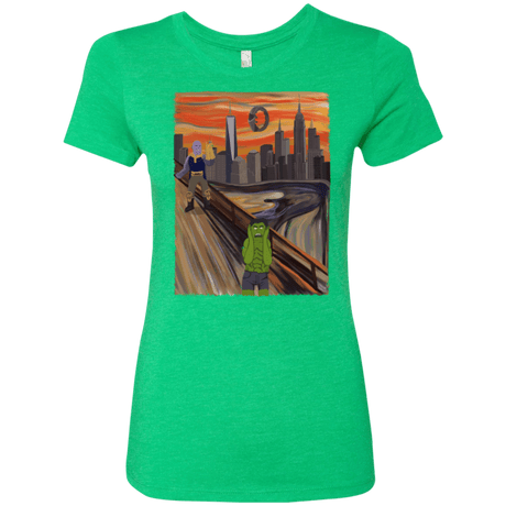 T-Shirts Envy / S Angry Scream Women's Triblend T-Shirt