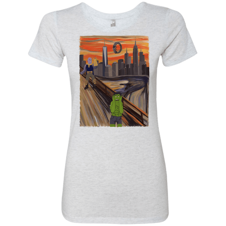 T-Shirts Heather White / S Angry Scream Women's Triblend T-Shirt