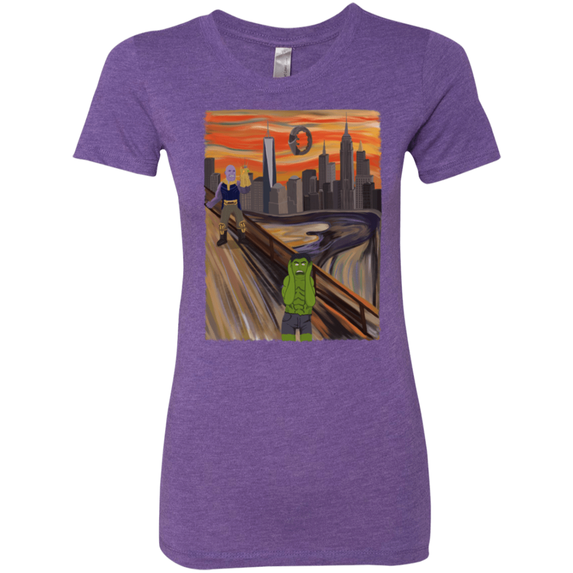 T-Shirts Purple Rush / S Angry Scream Women's Triblend T-Shirt