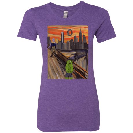 T-Shirts Purple Rush / S Angry Scream Women's Triblend T-Shirt