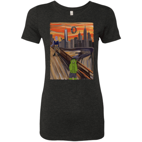 T-Shirts Vintage Black / S Angry Scream Women's Triblend T-Shirt