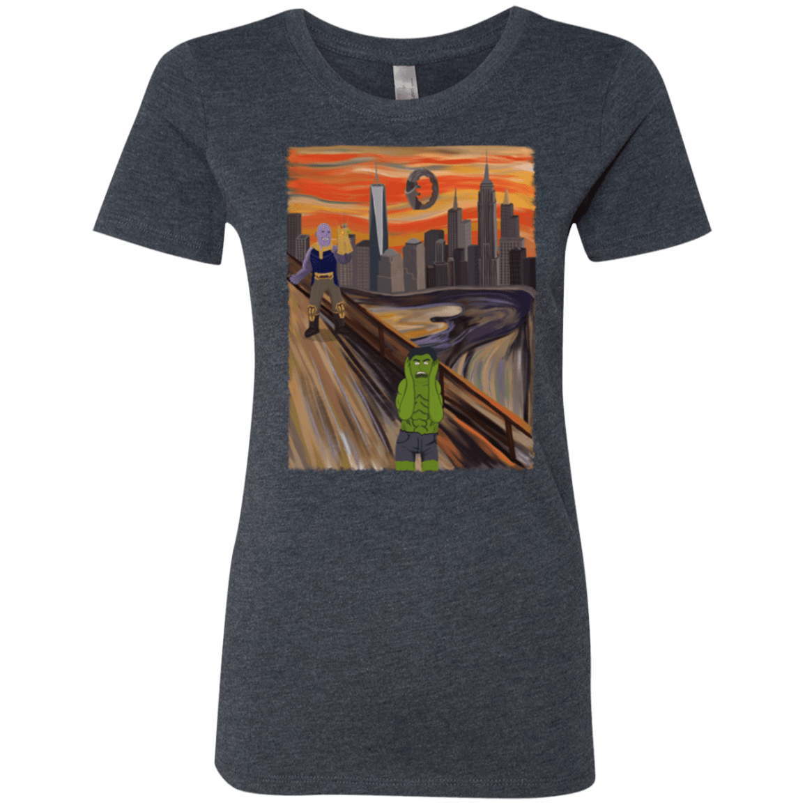 T-Shirts Vintage Navy / S Angry Scream Women's Triblend T-Shirt