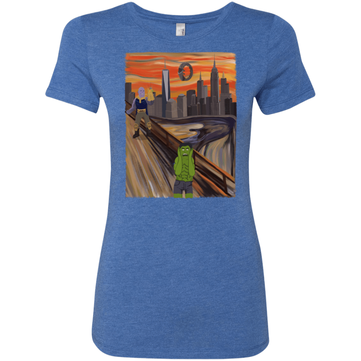 T-Shirts Vintage Royal / S Angry Scream Women's Triblend T-Shirt