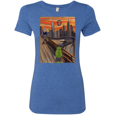 T-Shirts Vintage Royal / S Angry Scream Women's Triblend T-Shirt