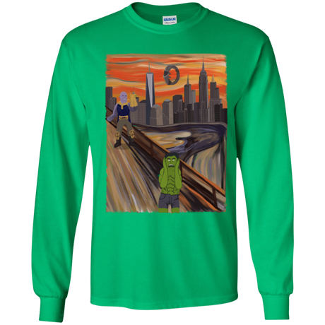 T-Shirts Irish Green / YS Angry Scream Youth Long Sleeve T-Shirt