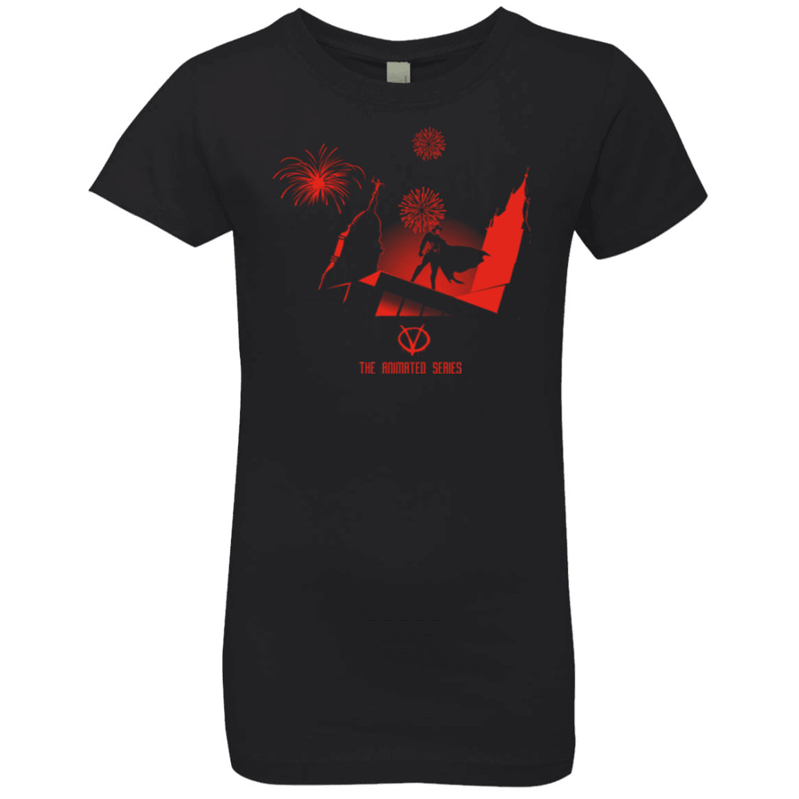 T-Shirts Black / YXS Animated Vendetta Girls Premium T-Shirt