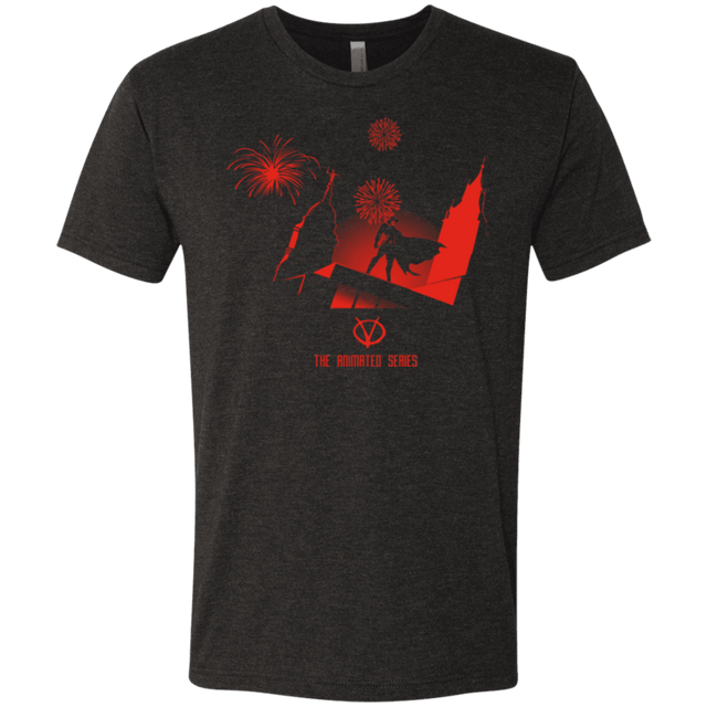 T-Shirts Vintage Black / Small Animated Vendetta Men's Triblend T-Shirt