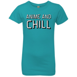 T-Shirts Tahiti Blue / YXS Anime and chill Girls Premium T-Shirt