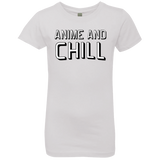 T-Shirts White / YXS Anime and chill Girls Premium T-Shirt