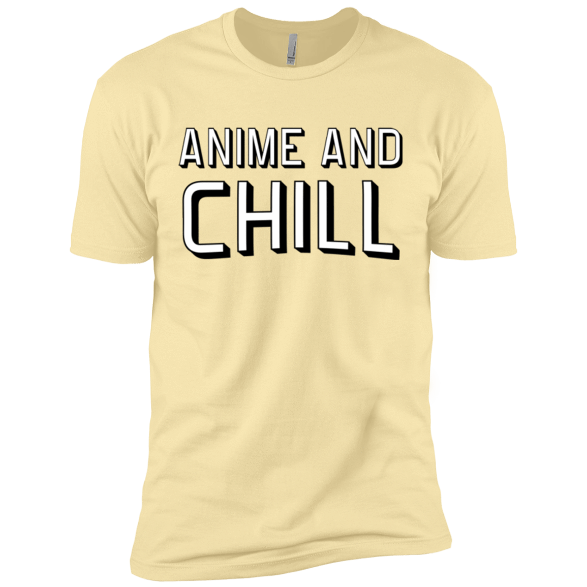 T-Shirts Banana Cream / X-Small Anime and chill Men's Premium T-Shirt