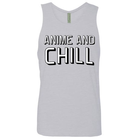 T-Shirts Heather Grey / Small Anime and chill Men's Premium Tank Top