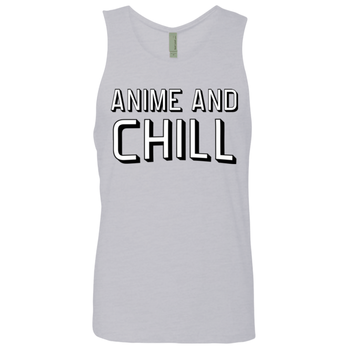 T-Shirts Heather Grey / Small Anime and chill Men's Premium Tank Top