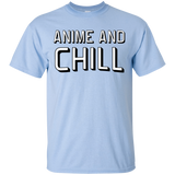 T-Shirts Light Blue / Small Anime and chill T-Shirt