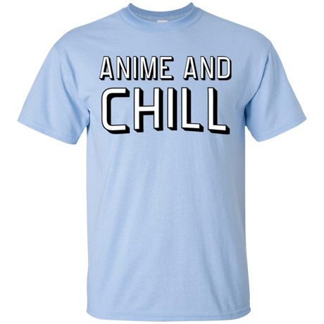 T-Shirts Light Blue / Small Anime and chill T-Shirt