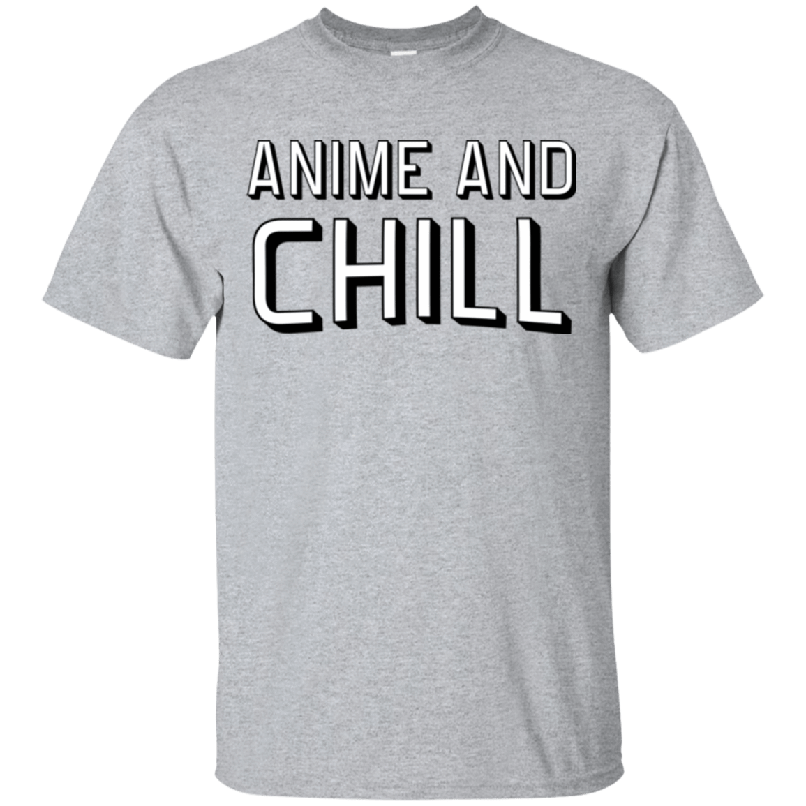 T-Shirts Sport Grey / Small Anime and chill T-Shirt
