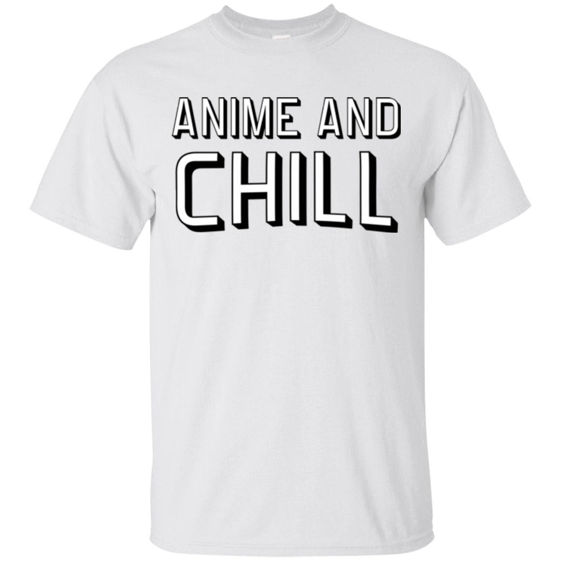 T-Shirts White / Small Anime and chill T-Shirt