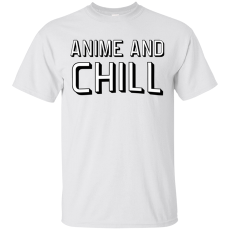 T-Shirts White / Small Anime and chill T-Shirt