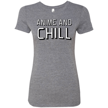 T-Shirts Premium Heather / Small Anime and chill Women's Triblend T-Shirt