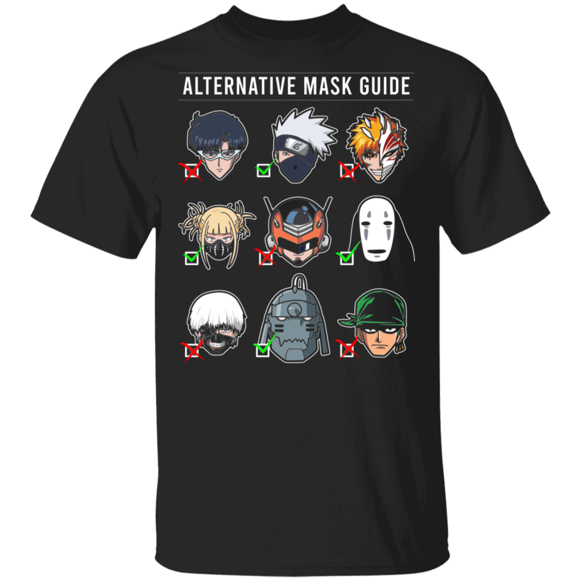 Anime Mask Guide T-Shirt