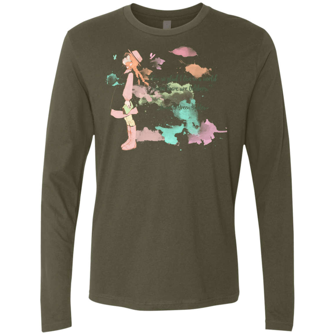 T-Shirts Military Green / Small Anne of Green Gables 2 Men's Premium Long Sleeve