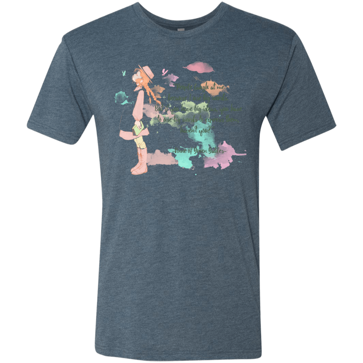T-Shirts Indigo / Small Anne of Green Gables 3 Men's Triblend T-Shirt