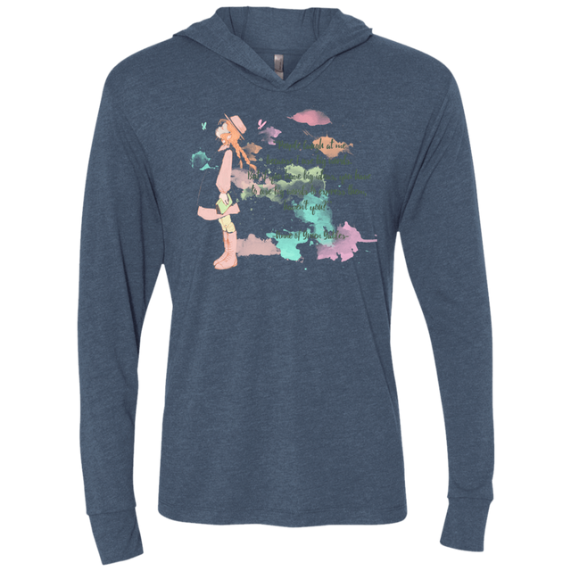 T-Shirts Indigo / X-Small Anne of Green Gables 3 Triblend Long Sleeve Hoodie Tee