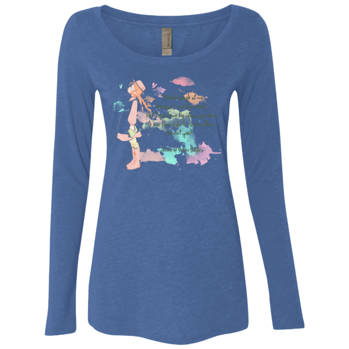 T-Shirts Vintage Royal / Small Anne of Green Gables 3 Women's Triblend Long Sleeve Shirt