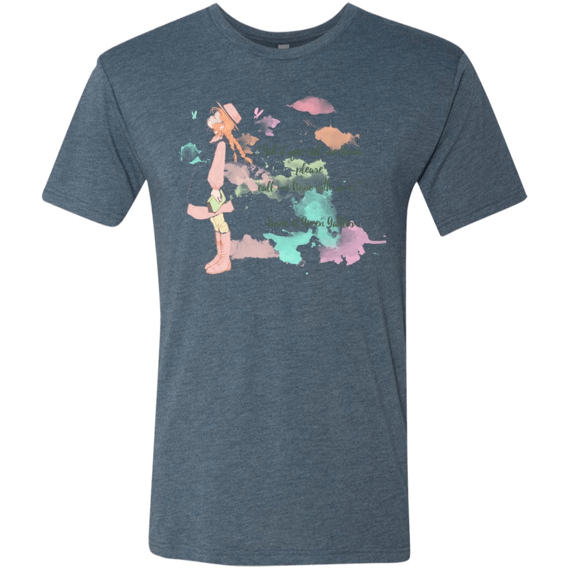 T-Shirts Indigo / Small Anne of Green Gables 4 Men's Triblend T-Shirt