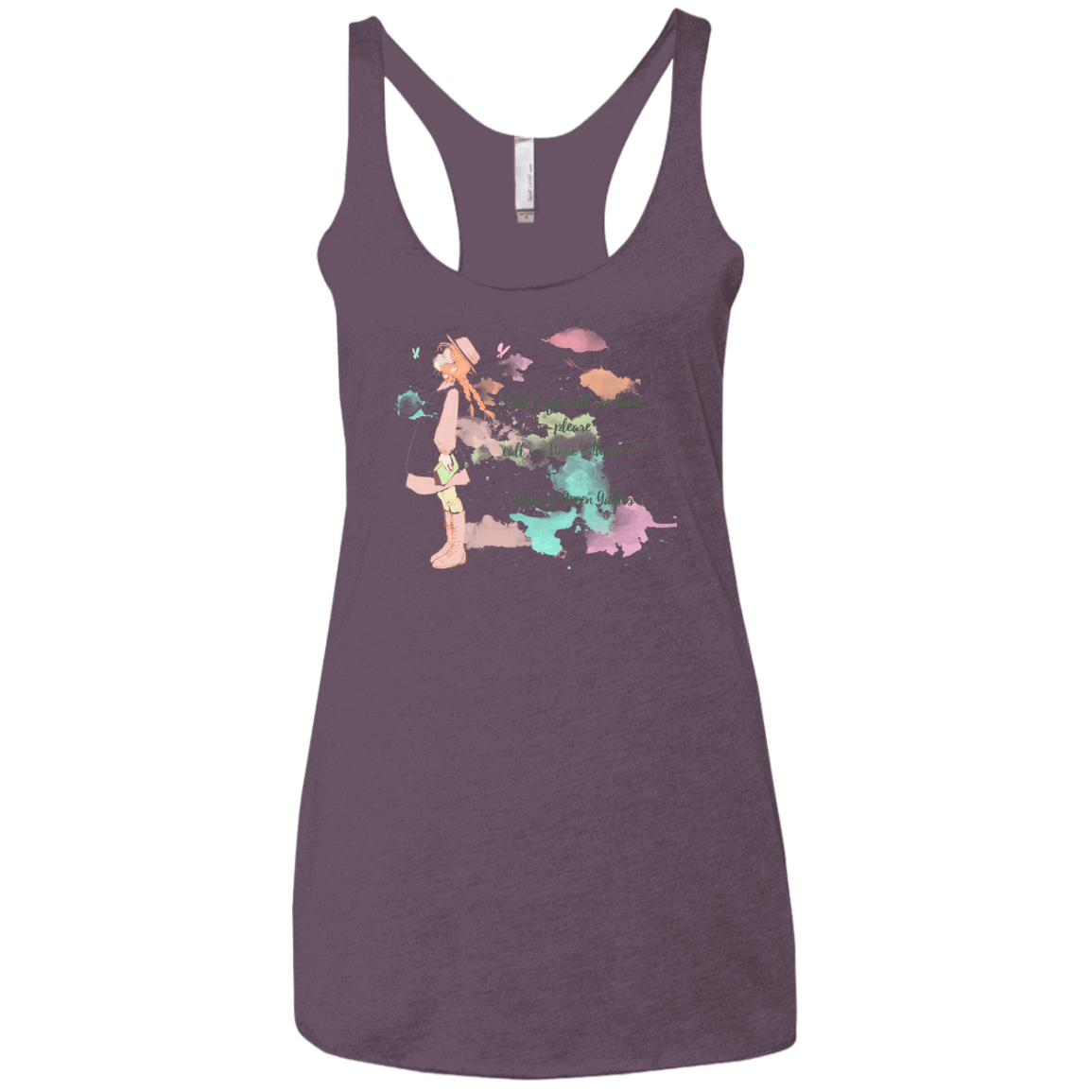 T-Shirts Vintage Purple / X-Small Anne of Green Gables 4 Women's Triblend Racerback Tank