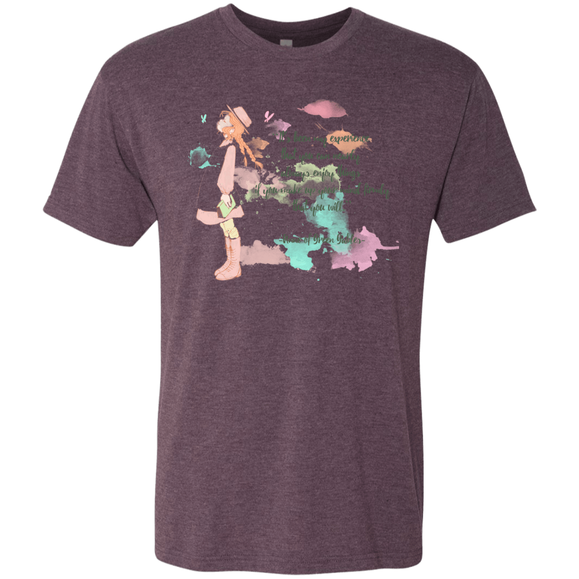 T-Shirts Vintage Purple / Small Anne of Green Gables Men's Triblend T-Shirt