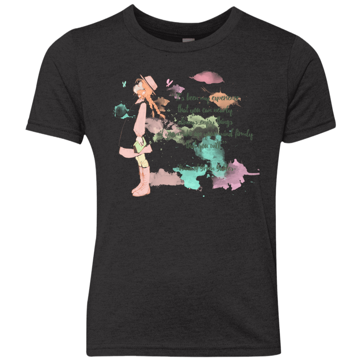 T-Shirts Vintage Black / YXS Anne of Green Gables Youth Triblend T-Shirt
