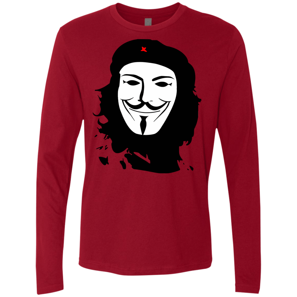 T-Shirts Cardinal / Small Anonymous Guevara Men's Premium Long Sleeve