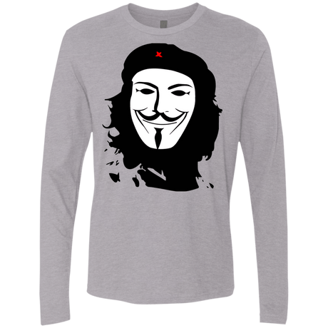 T-Shirts Heather Grey / Small Anonymous Guevara Men's Premium Long Sleeve