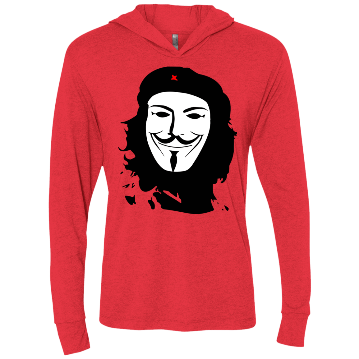 T-Shirts Vintage Red / X-Small Anonymous Guevara Triblend Long Sleeve Hoodie Tee