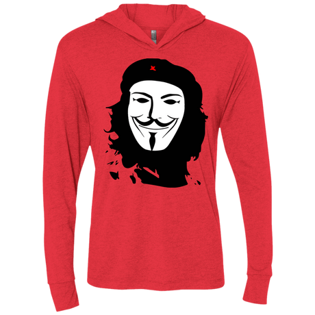 T-Shirts Vintage Red / X-Small Anonymous Guevara Triblend Long Sleeve Hoodie Tee