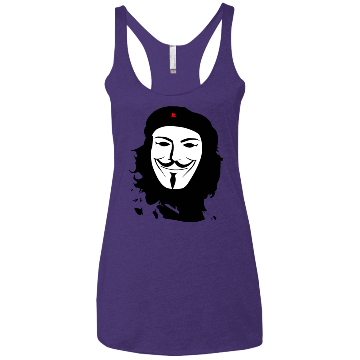 T-Shirts Purple / X-Small Anonymous Guevara Women's Triblend Racerback Tank