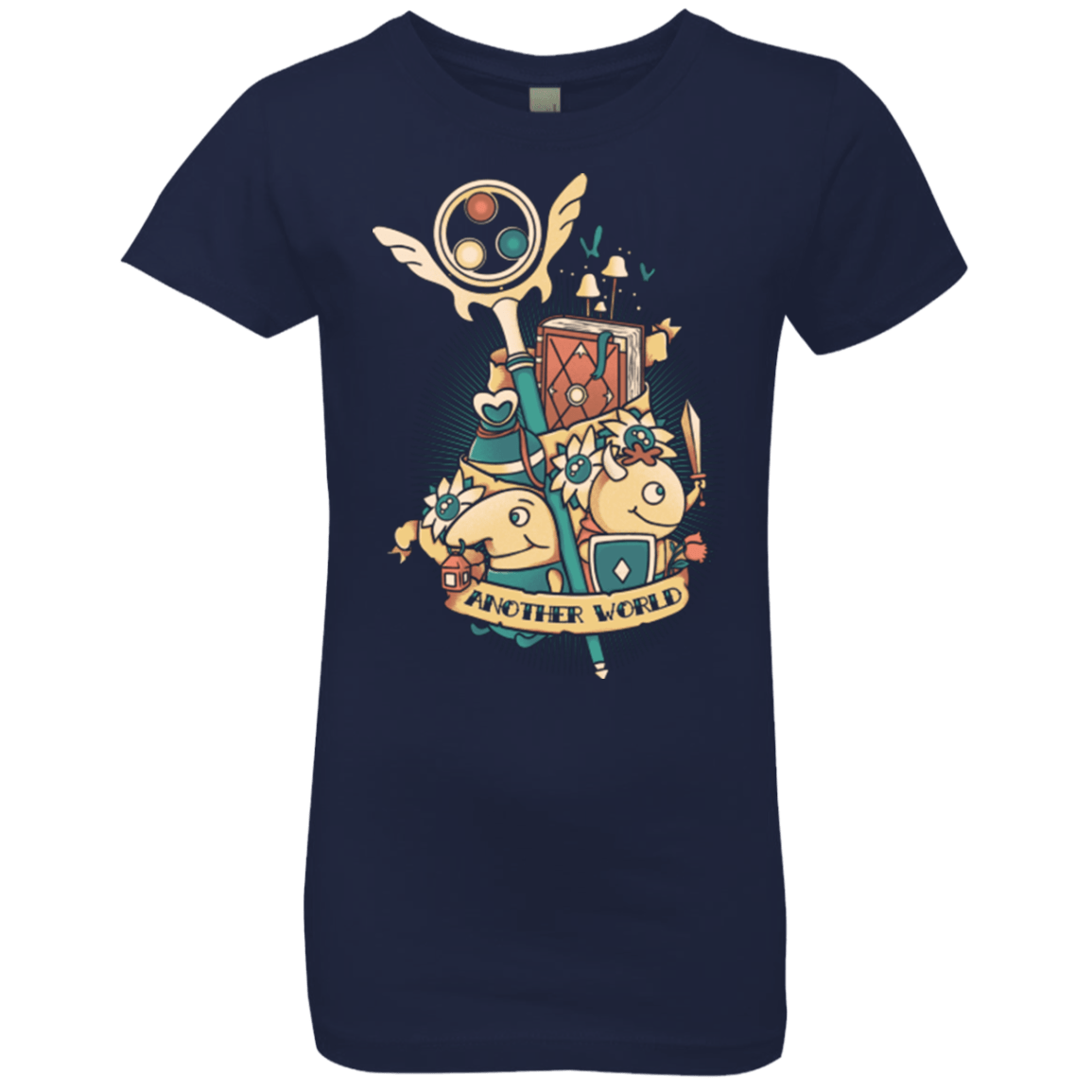 T-Shirts Midnight Navy / YXS Another world Girls Premium T-Shirt