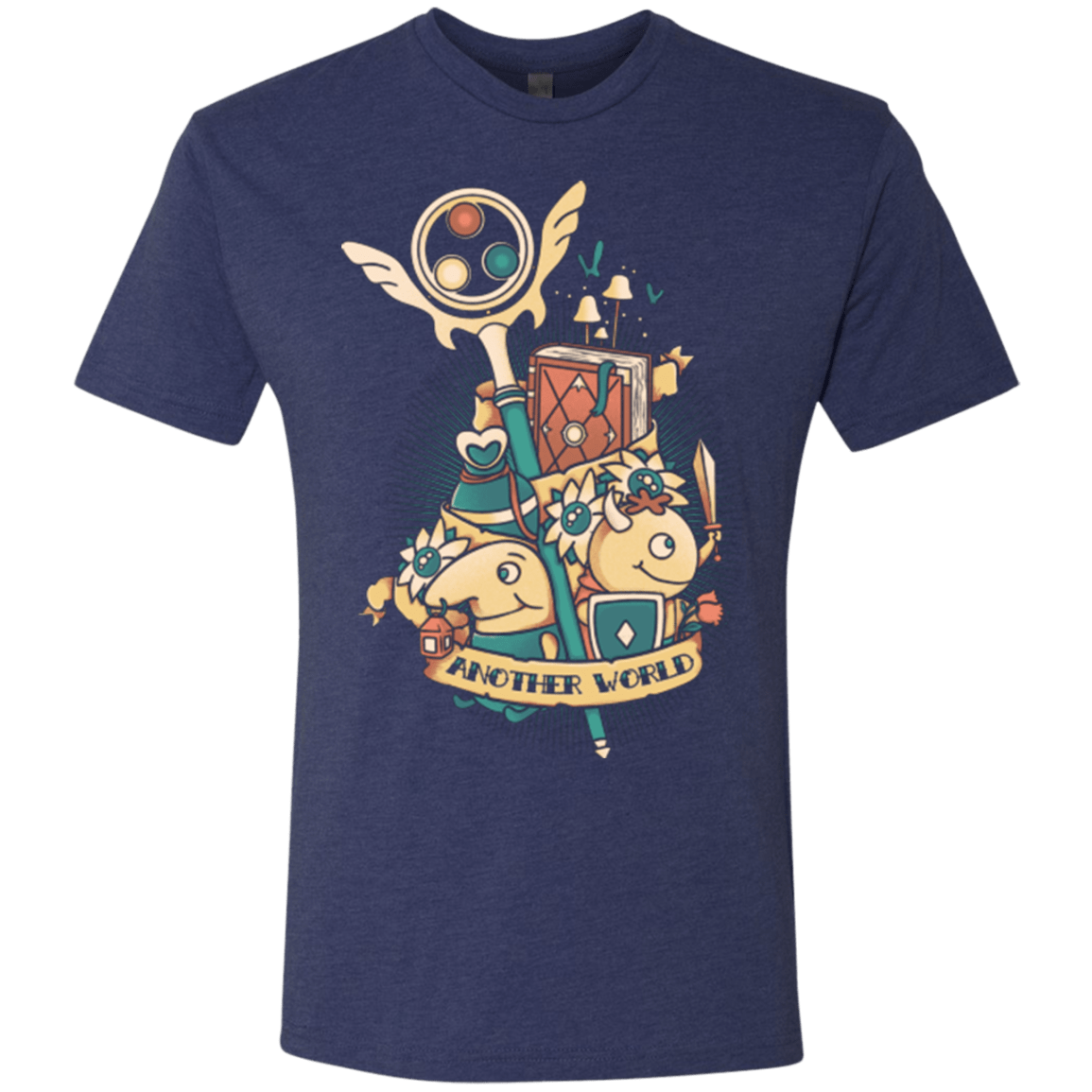 T-Shirts Vintage Navy / Small Another world Men's Triblend T-Shirt