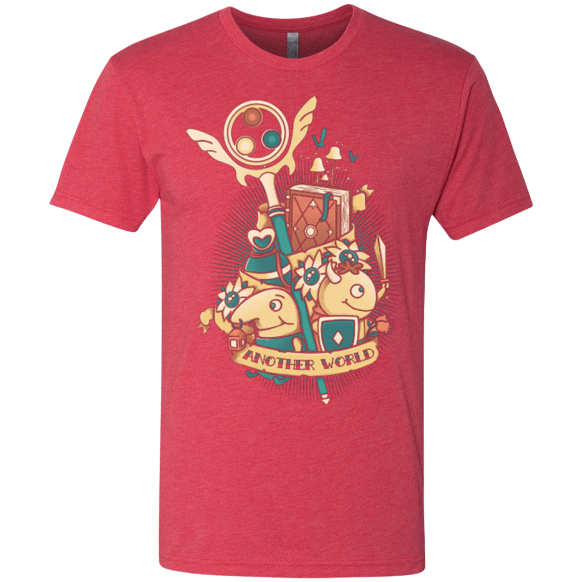 T-Shirts Vintage Red / Small Another world Men's Triblend T-Shirt