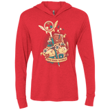 T-Shirts Vintage Red / X-Small Another world Triblend Long Sleeve Hoodie Tee