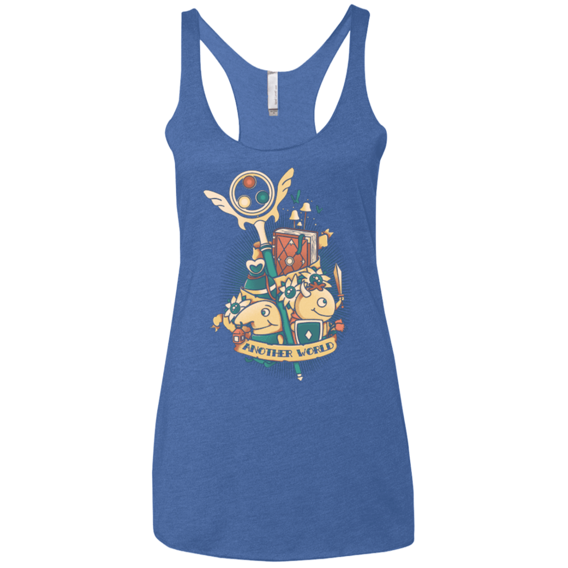 T-Shirts Vintage Royal / X-Small Another world Women's Triblend Racerback Tank