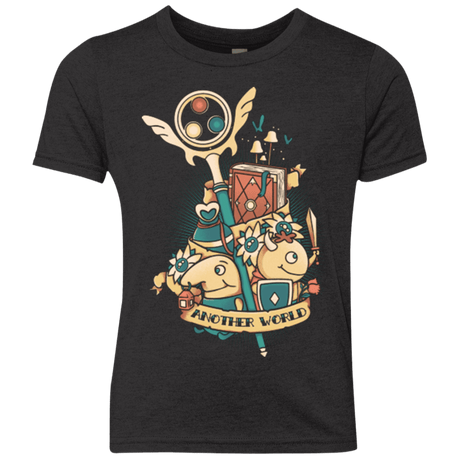 T-Shirts Vintage Black / YXS Another world Youth Triblend T-Shirt