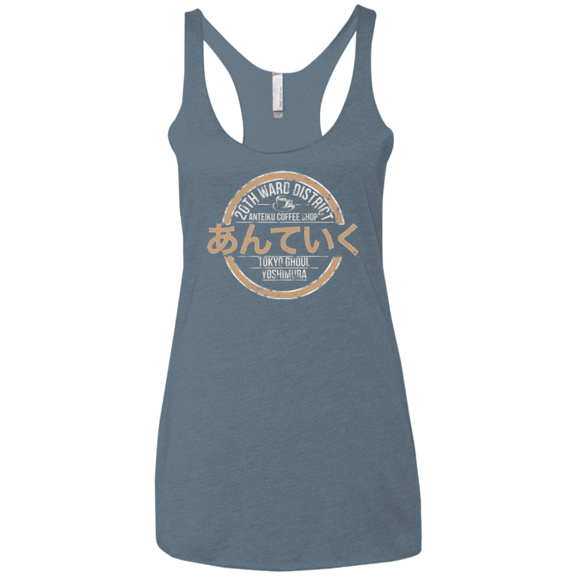 T-Shirts Indigo / X-Small Anteiku coffee shop Women's Triblend Racerback Tank