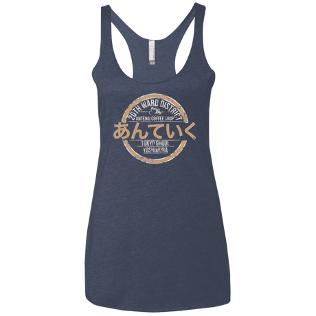 T-Shirts Vintage Navy / X-Small Anteiku coffee shop Women's Triblend Racerback Tank