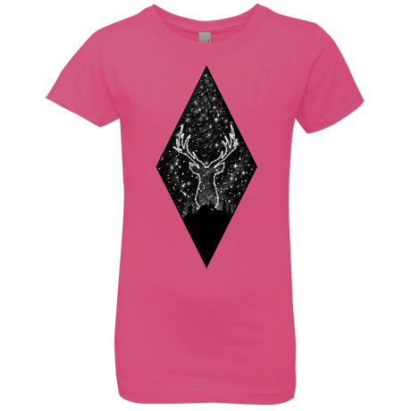 T-Shirts Hot Pink / YXS Antler Stars Girls Premium T-Shirt